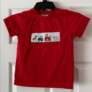 Boys smocked shirt